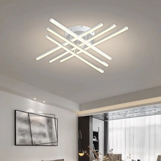 Lustre LED GIO, 82 W, lumière froide/chaude/neutre, blanc
