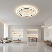 Lustre LED avec télécommande LINEA 125W, Rond, Lumière Froide/Chaude/Neutre, Dimmable, Noir