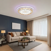 Lustre LED avec télécommande DAVIDE RGB 70W, Lumière Bleue/Froide/Chaude, Dimmable, Blanc