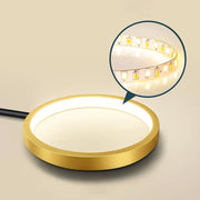 Lustre LED avec télécommande MARIA, 8 éléments, 44W, lumière chaude/froide/neutre, variable, doré