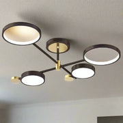 Lustre LED avec télécommande MARIA, 22W, 4 éléments, lumière chaude/froide/neutre, variable, noir