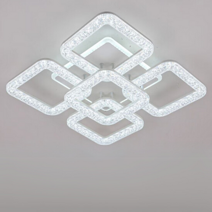 Lustre LED Astrid avec télécommande, 134 W, variable, blanc