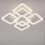 Lustre LED Astrid avec télécommande, 134 W, variable, blanc
