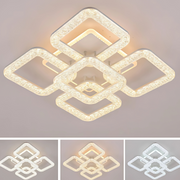 Lustre LED Astrid avec télécommande, 134 W, variable, blanc