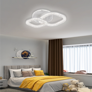 Lustre LED Asgard avec télécommande, lumière à intensité variable, blanc