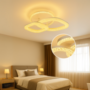 Lustre LED Asgard avec télécommande, lumière à intensité variable, blanc