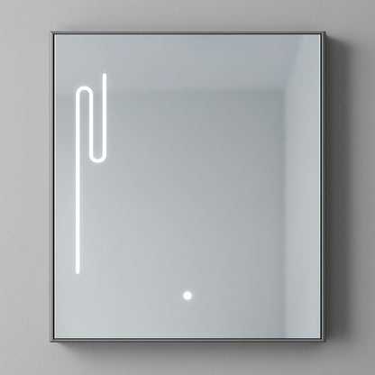 MYKONOS Ensemble de Meubles de Salle de Bain, 60x40 cm, 2 pièces, Gris et Blanc