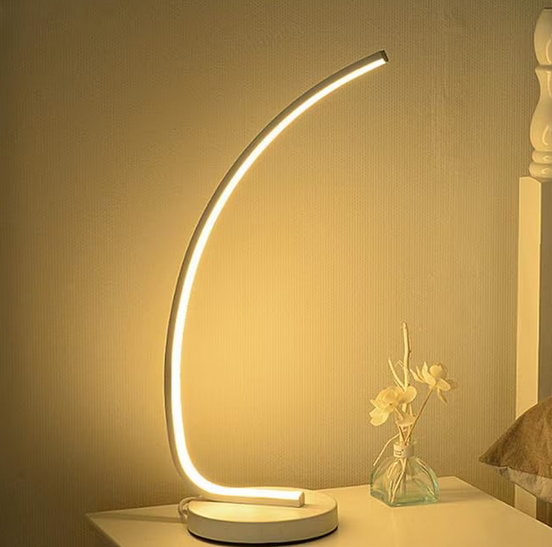 LED Veioza Nemesis, 10 W, lumière froide/chaude/neutre, métal et acrylique, blanc