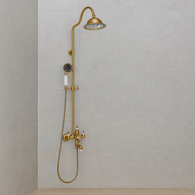 Colonne de douche, sanitaire en laiton, doré, WZY/310/B