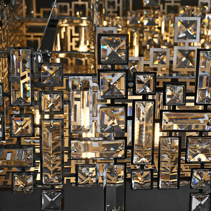 Lustre en cristal RZ-2/780x280GD, 10xE14, 78X28cm, hauteur réglable, or brillant, hauteur réglable, design élégant