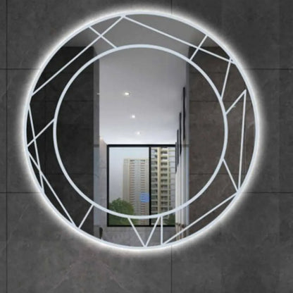 Miroir tactile LED ASTRIX, 60 cm, 6000 K, intensité variable, système anti-buée