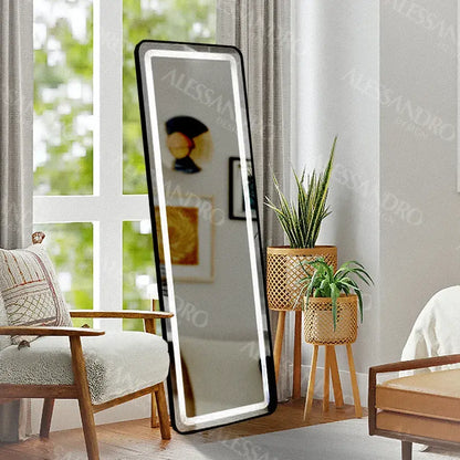 Miroir LED rectangulaire, 45x140cm, Marcello Touch, Dressing Couture