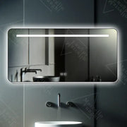 Miroir LED rectangulaire, 110x65cm, Touch Estassia Marcello, Système anti-buée, Dimable