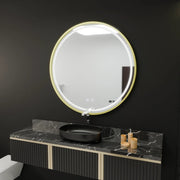 Miroir LED rond, 60 cm, Glanz Touch, système anti-buée, intensité variable