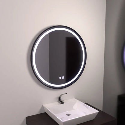 Miroir rond LED 60 cm, Lucea Touch, système anti-buée, intensité variable