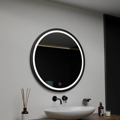 Miroir LED rond, 60 cm, Nerina Basic Touch