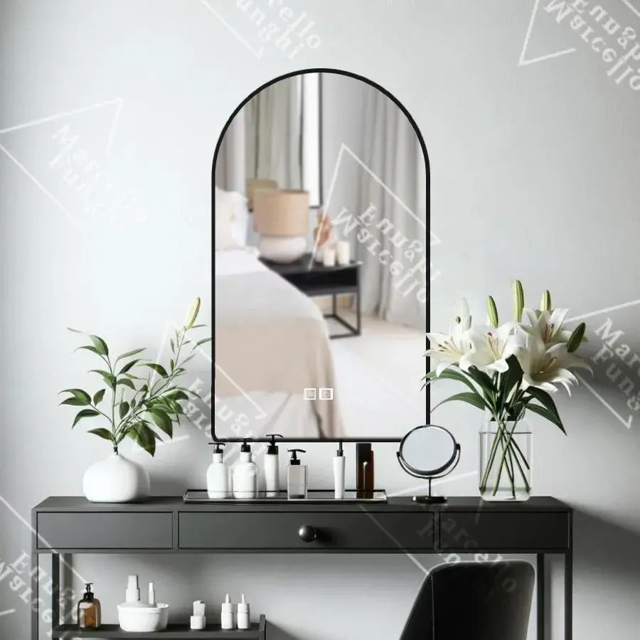 Miroir LED ovale 50x80cm Renya Touch Marcello, système anti-buée, intensité variable