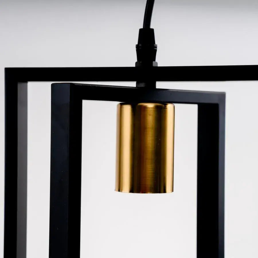 Suspension Archer 4x E27 Noir