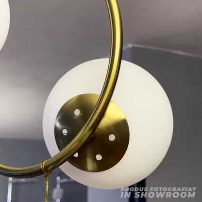 Lustre LOFT Atelier, 2x E27, Or Blanc, Métal, Hauteur Réglable