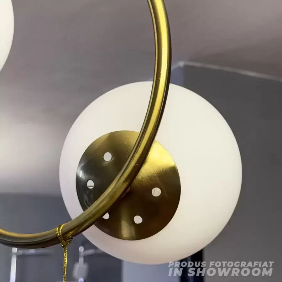 Lustre LOFT Atelier, 2x E27, Or Blanc, Métal, Hauteur Réglable