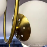 Lustre LOFT Atelier, 2x E27, Or Blanc, Métal, Hauteur Réglable