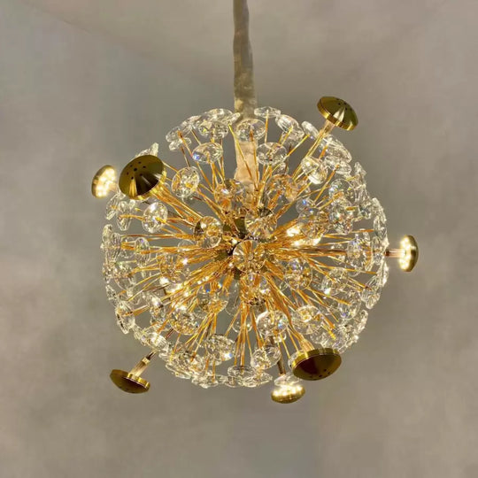 Crystal Arthur 99W Suspension LED Doré Candélabre Moderne Titre par défaut Alessandro Design