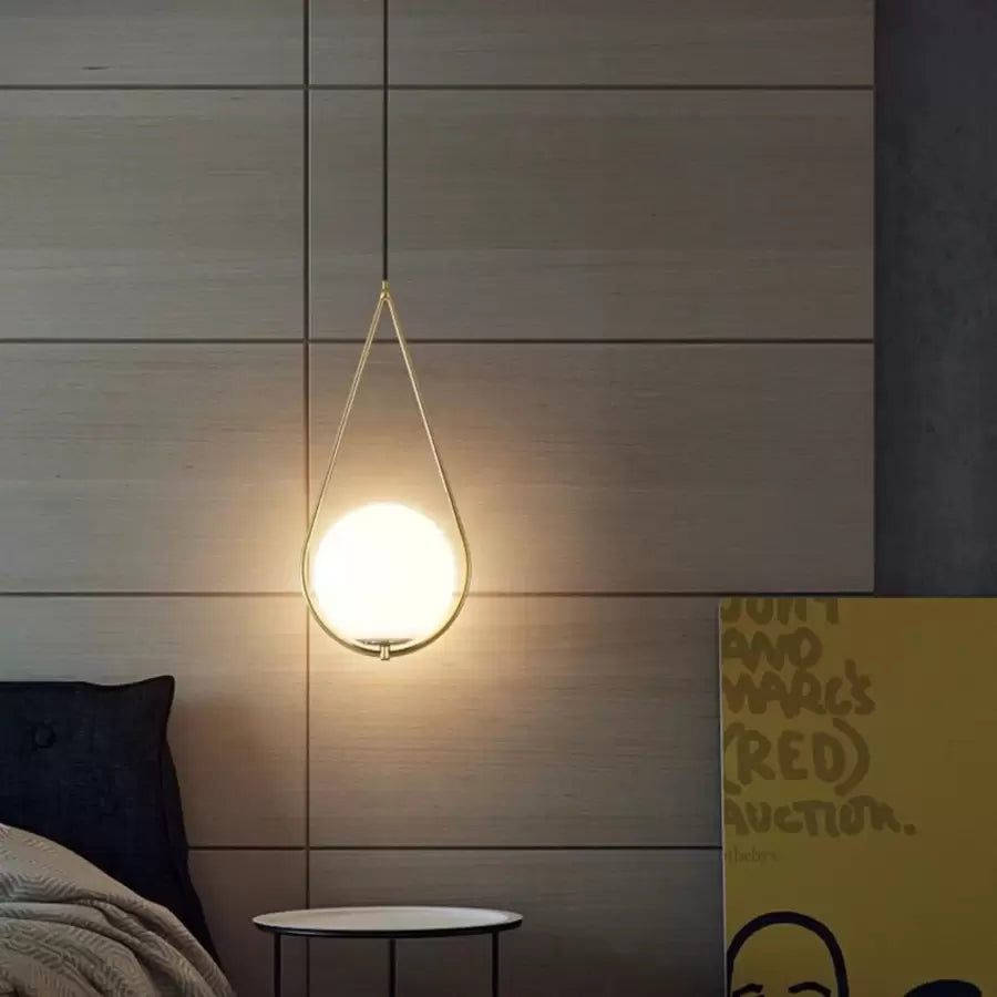 LOFT Haven Lustre, 1x E27, Or Blanc, Métal, Hauteur Réglable