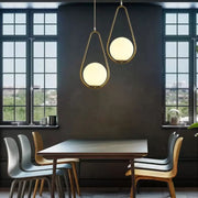 LOFT Haven Lustre, 1x E27, Or Blanc, Métal, Hauteur Réglable