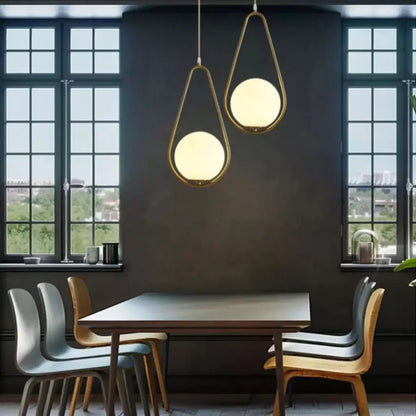 LOFT Haven Lustre, 1x E27, Or Blanc, Métal, Hauteur Réglable