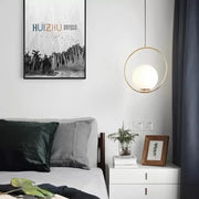 LOFT Haven Lustre, 1x E27, Or Blanc, Métal, Hauteur Réglable