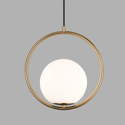 LOFT Haven Lustre, 1x E27, Or Blanc, Métal, Hauteur Réglable