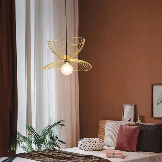 Suspension Egemen 1x E27, métal, lustre doré industriel par défaut titre Alessandro Design