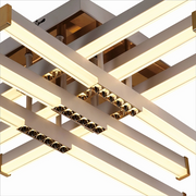 Lustre LED avec télécommande LT178/8WH, 98W, 8 éléments, lumière froide/chaude/neutre, variable, blanc
