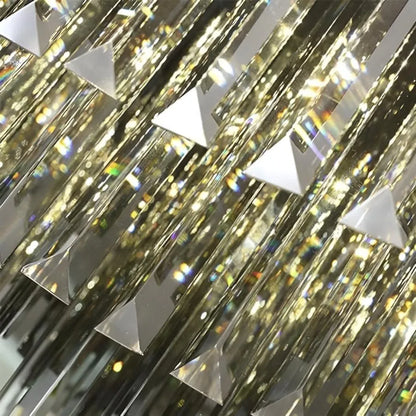 Lustre LED en cristal 57W, Xanthi, Argent