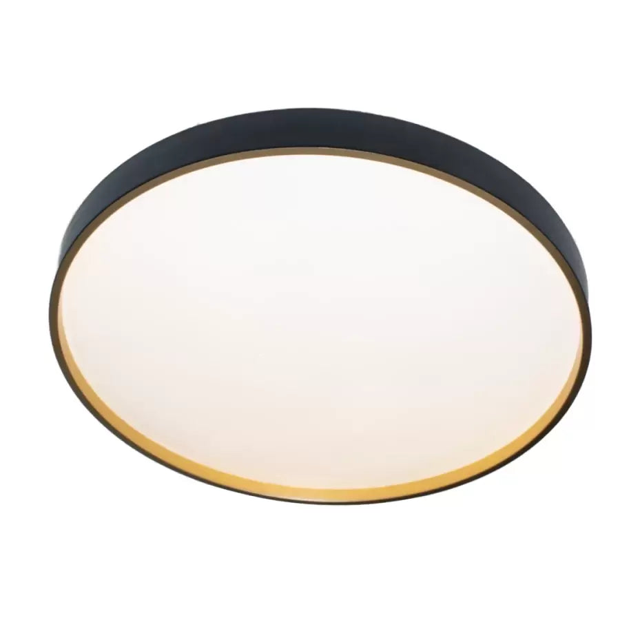 Plafonnier LED Fantas 24W, Rond, Abs, Blanc et Noir