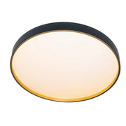 Plafonnier LED Fantas 24W, Rond, Abs, Blanc et Noir