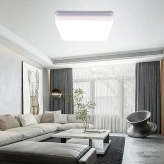 Plafonnier LED Cotena, 60W, Blanc, IP.44, Plafonniers LED carrés Default Title Alessandro Design