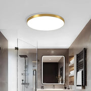 Plafonnier LED SOLIS 27cm 20W Lumière Froide Or