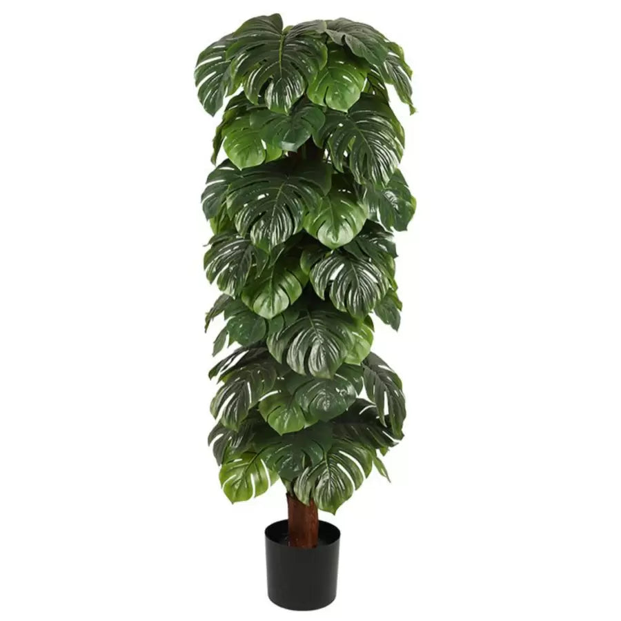 Plante artificielle Monstera deliciosa, sans Pot, 140cm Vert