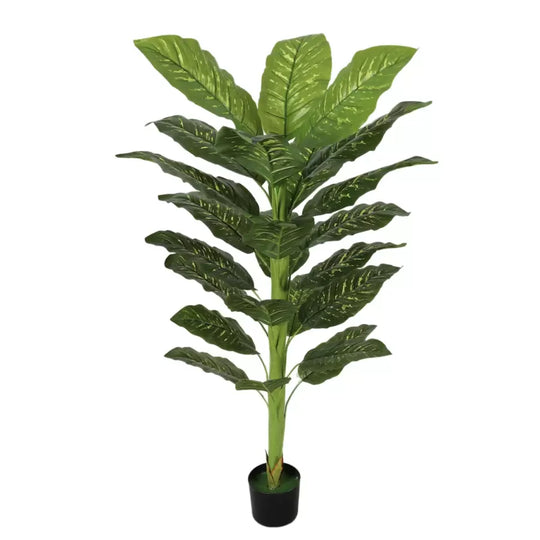 Plante artificielle 24 feuilles sans pot 160 cm Plantes d'intérieur artificielles vertes Titre par défaut Alessandro Design