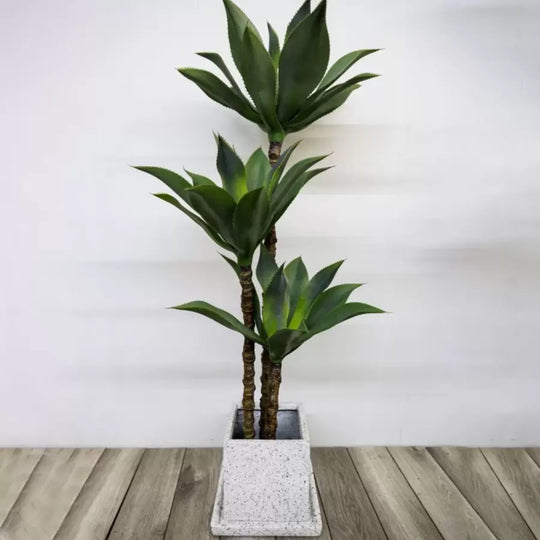Plante artificielle Dracaena fragrans, sans pot, 180 cm Plantes d'intérieur artificielles vertes Titre par défaut Alessandro Design