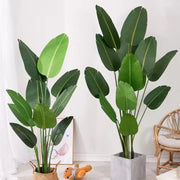 Plante artificielle oiseau de paradis (Strelitzia Nicolai), 11 feuilles, sans pot, 160 cm vert
