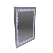 Miroir LED rectangulaire, 60x80cm, Deco Frame Basic Touch