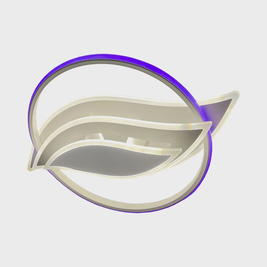 Lustre LED avec télécommande JARRIA 52W, Lumière Froid/Chaud/Neutre/RVB, Dimmable, Blanc