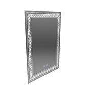 Miroir LED rectangulaire, 60x80cm, Touch Vivido, Système anti-buée, Intensité variable