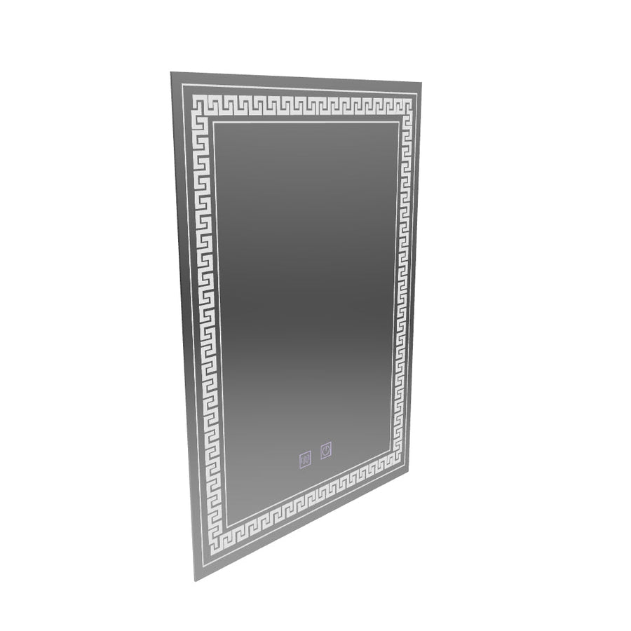 Miroir LED rectangulaire, 60x80cm, Touch Vivido, Système anti-buée, Intensité variable