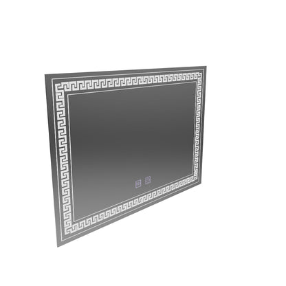 Miroir LED rectangulaire 80x60 Touch Volta Système anti-buée