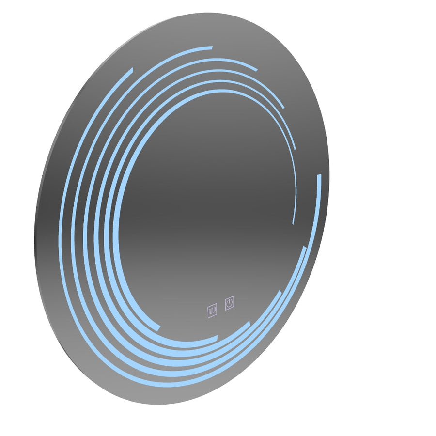 Miroir LED rond 70 cm Lira Verità Touch Système anti-buée à intensité variable