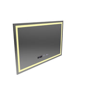 Miroir LED rectangulaire 120x80cm Vérité MotionGlow Marcello, Système anti-buée, Horloge & Thermomètre, Intensité variable