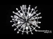 Lustre en cristal EDINBURGH Eleganza, 5xE27, diamètre 47cm, Chrome brillant